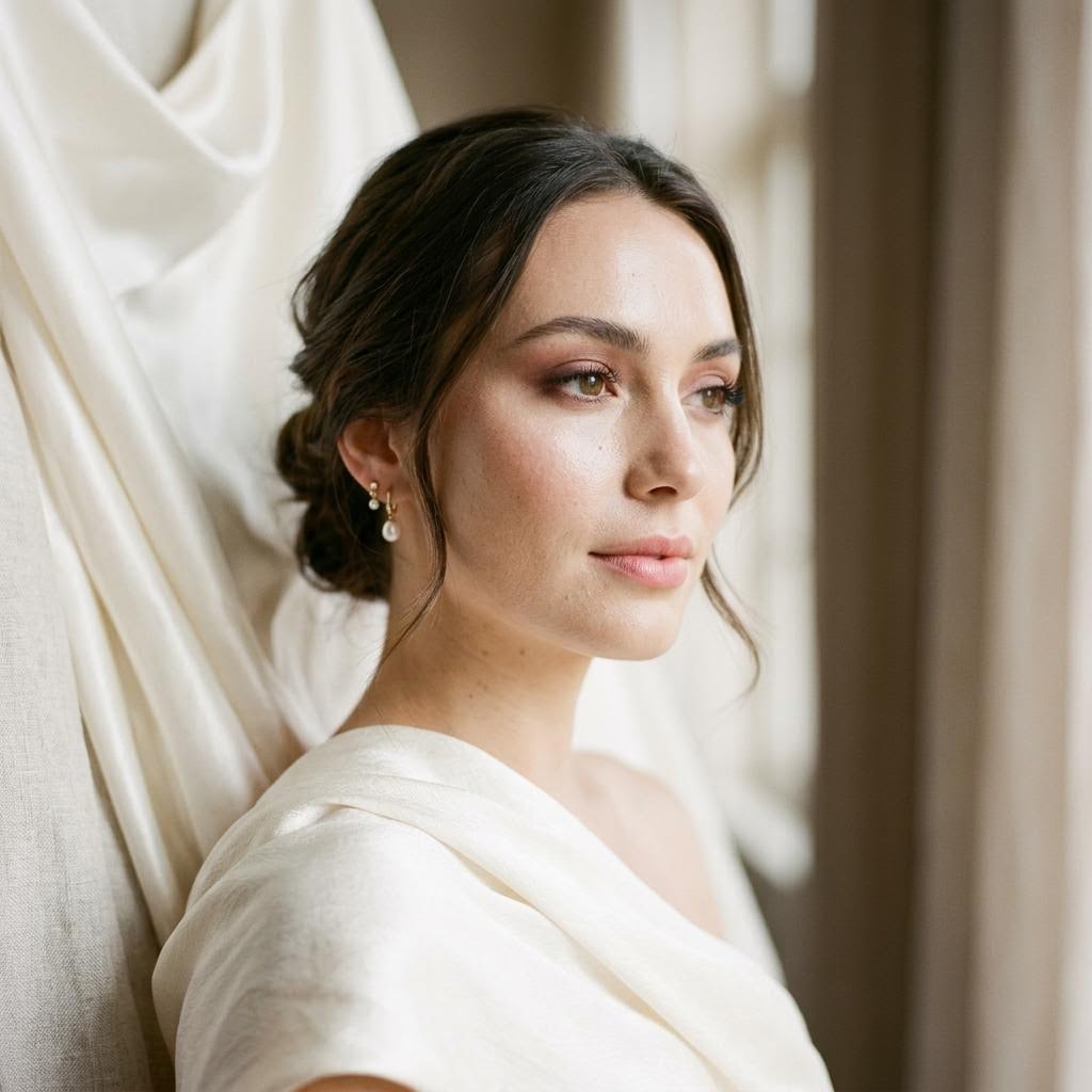 Conceptual bridal makeup inspiration portrait